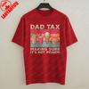 Vintage Dad Cotton TShirt for Unisex Funny Dad Tax Fast Food Print Tee Trendy Fathers Day Gift Casual Wear Funny Dad Jokes Tops