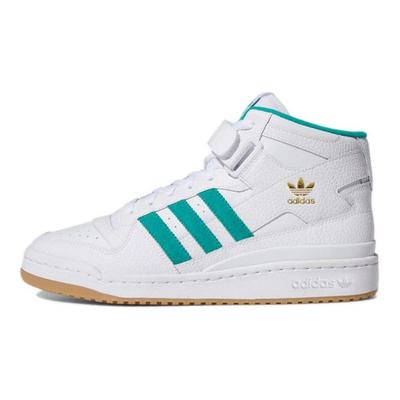 Forum Mid White Teal Мужские кроссовки Cloud-White Gold-Metallic Gum H00749