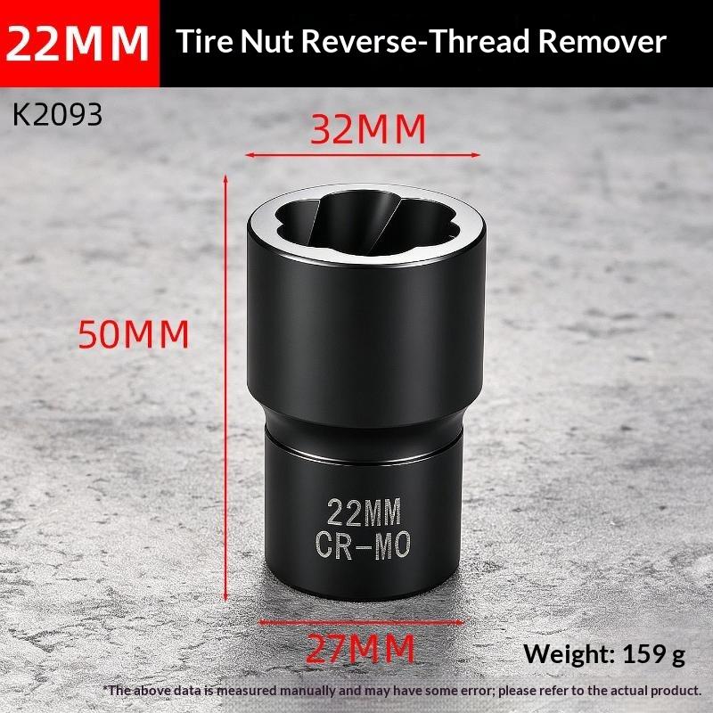 Heavy Duty Lug Nut Remover 17-24Mm High Torque Damaged Screw Extractor Set 1/2" Drive Twist Socket For Power Drill Impact Wrench