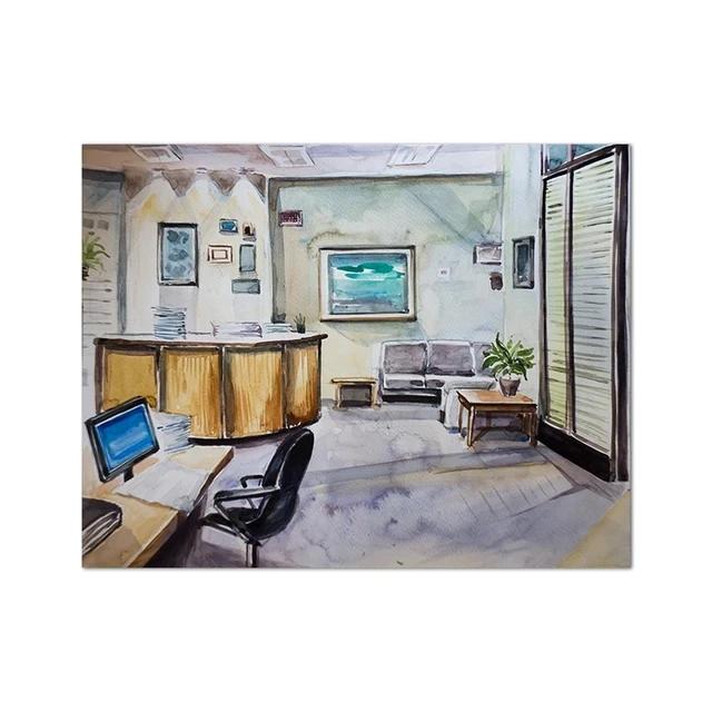 Офис Телешоу Арт Холст Постер Картина Цитаты Майкла Скотта Минималистичное Настенное Искусство Принт Картины Офис Домашнее Украшение