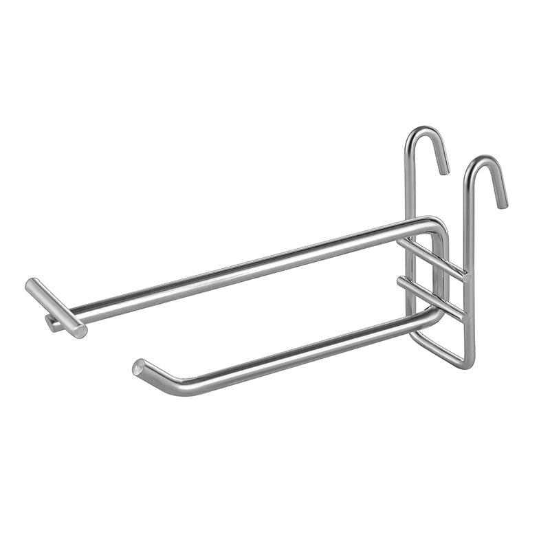 Металлический крючок для полки Lux для этикеток - двойной провод, многослойная конструкция