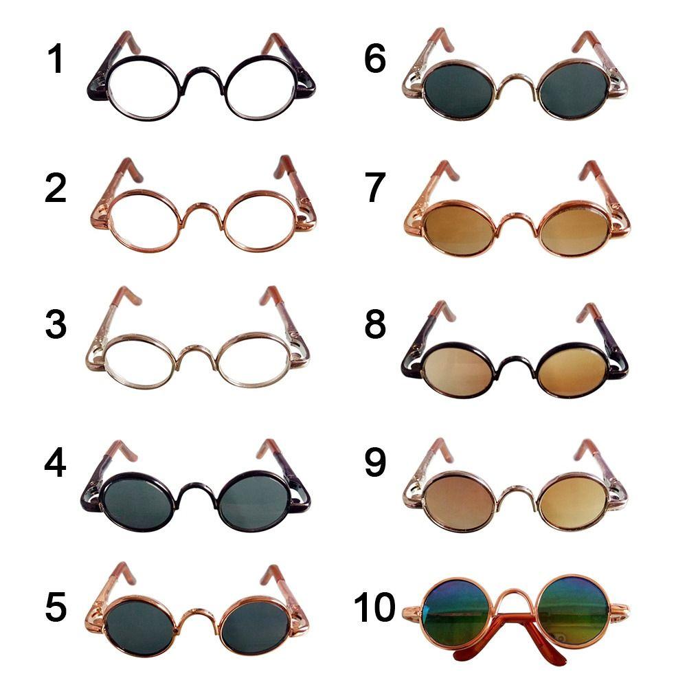 Accessories Mini Plush Doll Glasses Clothes Plush Doll Eyeglasses Cute Round Frame For 10cm Dolls