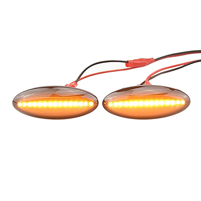 1 Pair LED Car Dynamic Side Marker Blinker Light For Toyota Yaris COROLLA Auris Mk1 E15 RAV4 Mk3 Etios Scroll Turn Signal Lamp