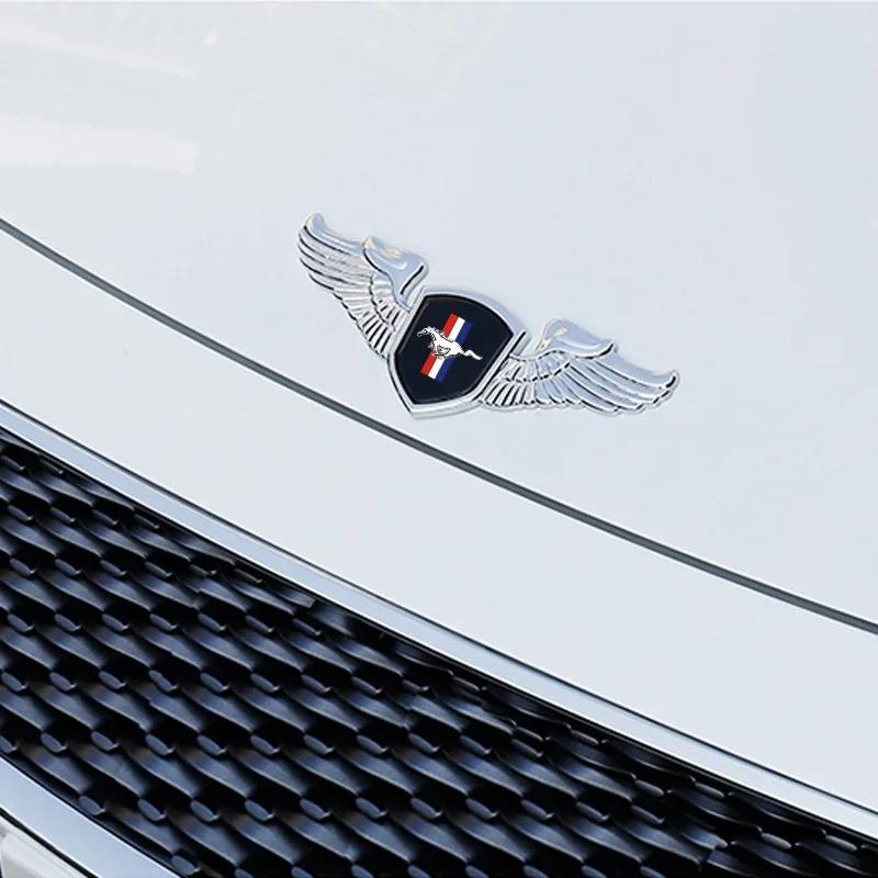 Car Front Hood Emblem Sticker Badge for Ford Mustang Shelby Mustang Kuga Mondeo Explorer Ecosport Galaxy Transit Focus 2 Ranger
