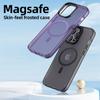 Luxury Matte Translucent Soft Tpu Acrylic Phone Case For Iphone 13 14 Pro Max Magnetic Magsafe Wireless Charging Cover Funda