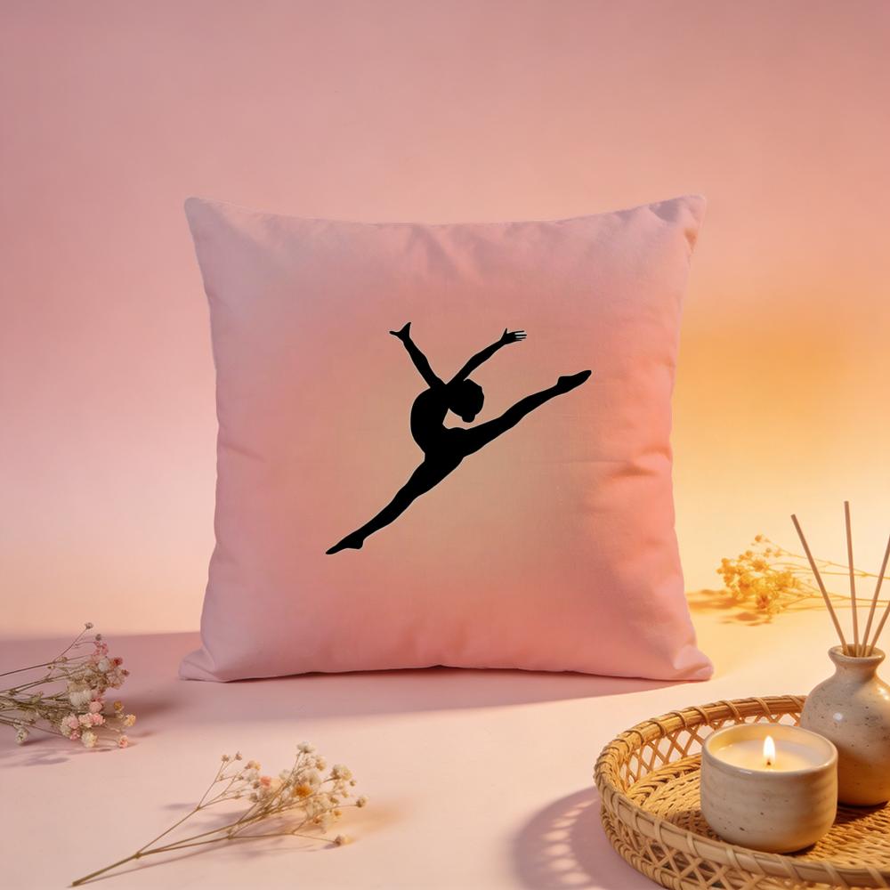 Fun Dance Step Illustration Cushion Cover Comfortable Durable Pillow Cover MultiScene for Home Office Car Sofa
