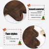 1pcChristmas Tree Plate Cute Christmas Hat Divided Snack Plate Party Wooden Fruit Candy Chocolate Plate Cake Dessert Divided Woo