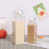 500ml/1000ml Milk Carton Water Bottle Transparent Plastic Portable Clear Box For Juice Tea Milk Bottles Drinking Cup