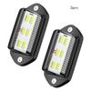 2Pcs 6 LED Car License Number Plate Light For SUV Truck Trailer Van Tag Step Lamp White Bulbs Car Products License Plate Lights
