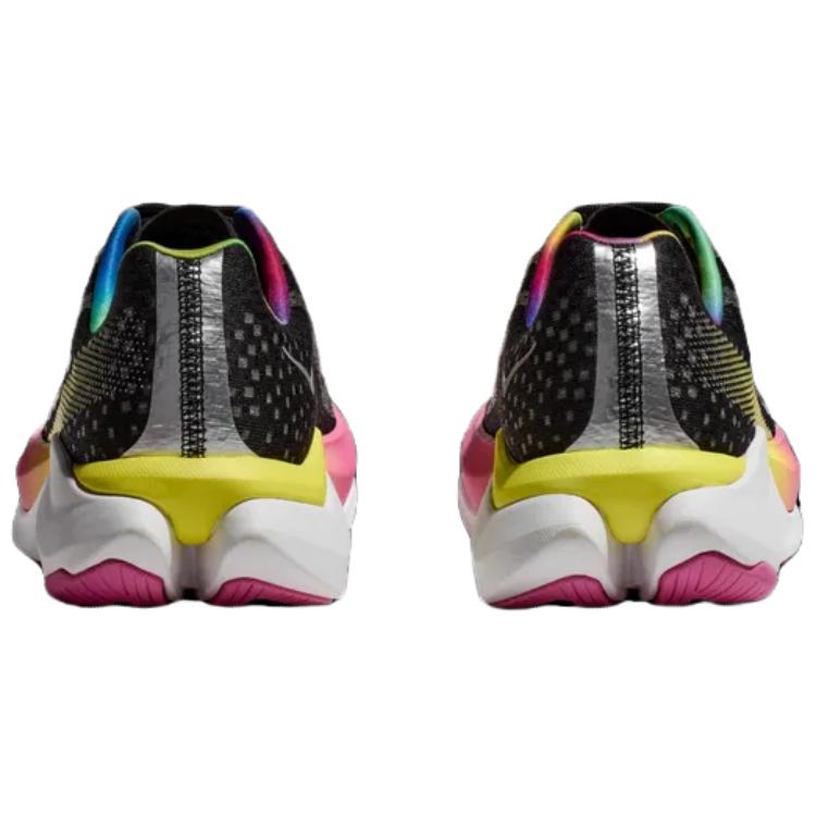 HOKA Mach X Черные Радужные Женские Кроссовки Серебристые 1141451-BKSV