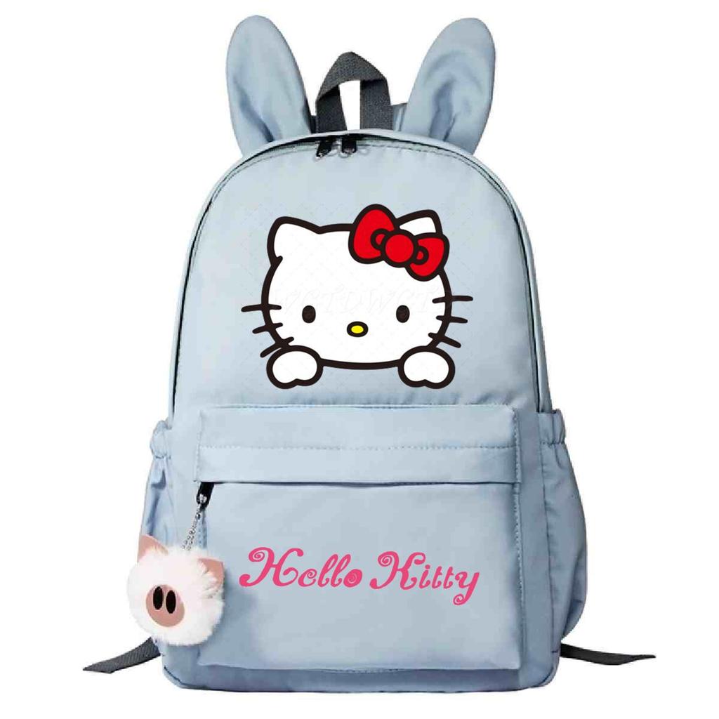 College Style Cute Print Junior High School High School Student Schoolbag Large Capacity Rabbit Ears Backpack Female