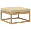 Outdoor Sofa Set 7 pcs White and Beige