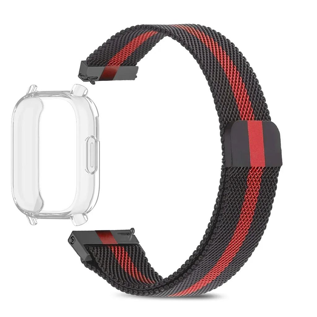 Чехол+Миланский ремешок Для Redmi Watch 5 Active Ремешок ТПУ Мягкий чехол Защитная пленка для экрана Для Redmi Watch 5 Lite Металлический Магнитный ремешок