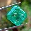 Emerald Green Colombian Natural 14-16 Ct Asscher Cut Beautiful Gemstone