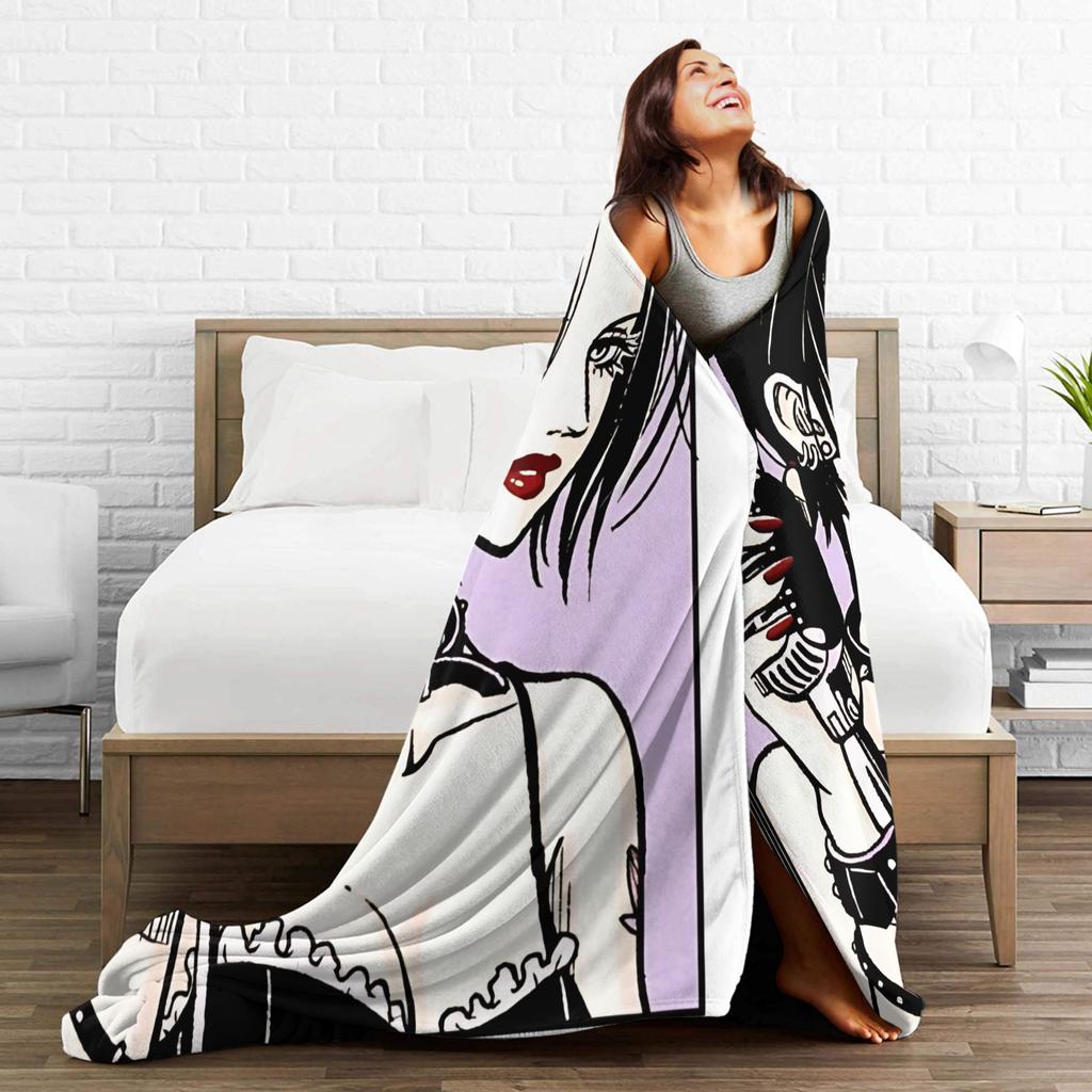 NANA Osaki anime Blanket Camping Flannel Bedding Throws For Bedroom Warm Soft Design Quality Bedspread Birthday Gift
