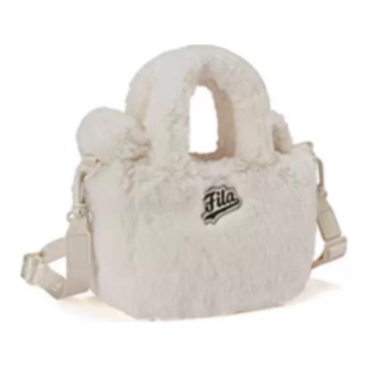 Fila Casual Plush Fabric Shoulder Crossbody Handbag Mini Women handbags Cotton-Candy-White Cream-Pink Newborn-Blue T13W443121F-395581