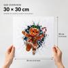 Рождественская 3D наклейка на окно 'Прорыв' Многоразовая Съемная Статическая Наклейка Санта Снеговик Рождественский Декор для Домашнего Стекла
