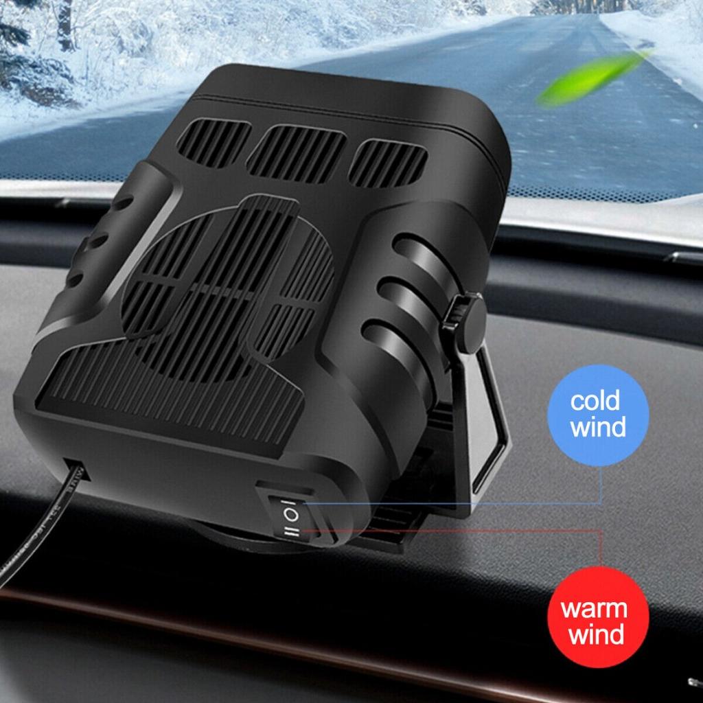 Portable Electric Heating Fan 12V Car Heater Defogger Defroster Electric Dryer Windshield Demister