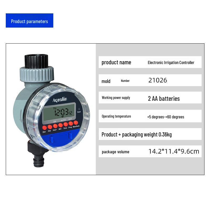 Автоматический таймер для полива сада с интеллектуальным управлением шаровым краном