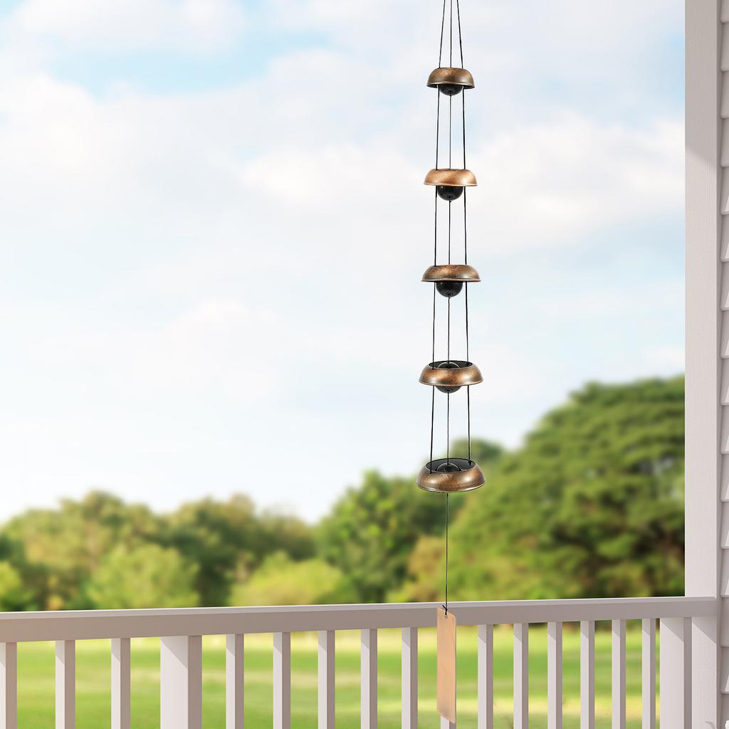 DIY Wind Chime Ornaments Craft and Gifts Kid Birthday Gifts Home Decor Red Copper Craft Wind Chime Outdoor Copper Temple Bells