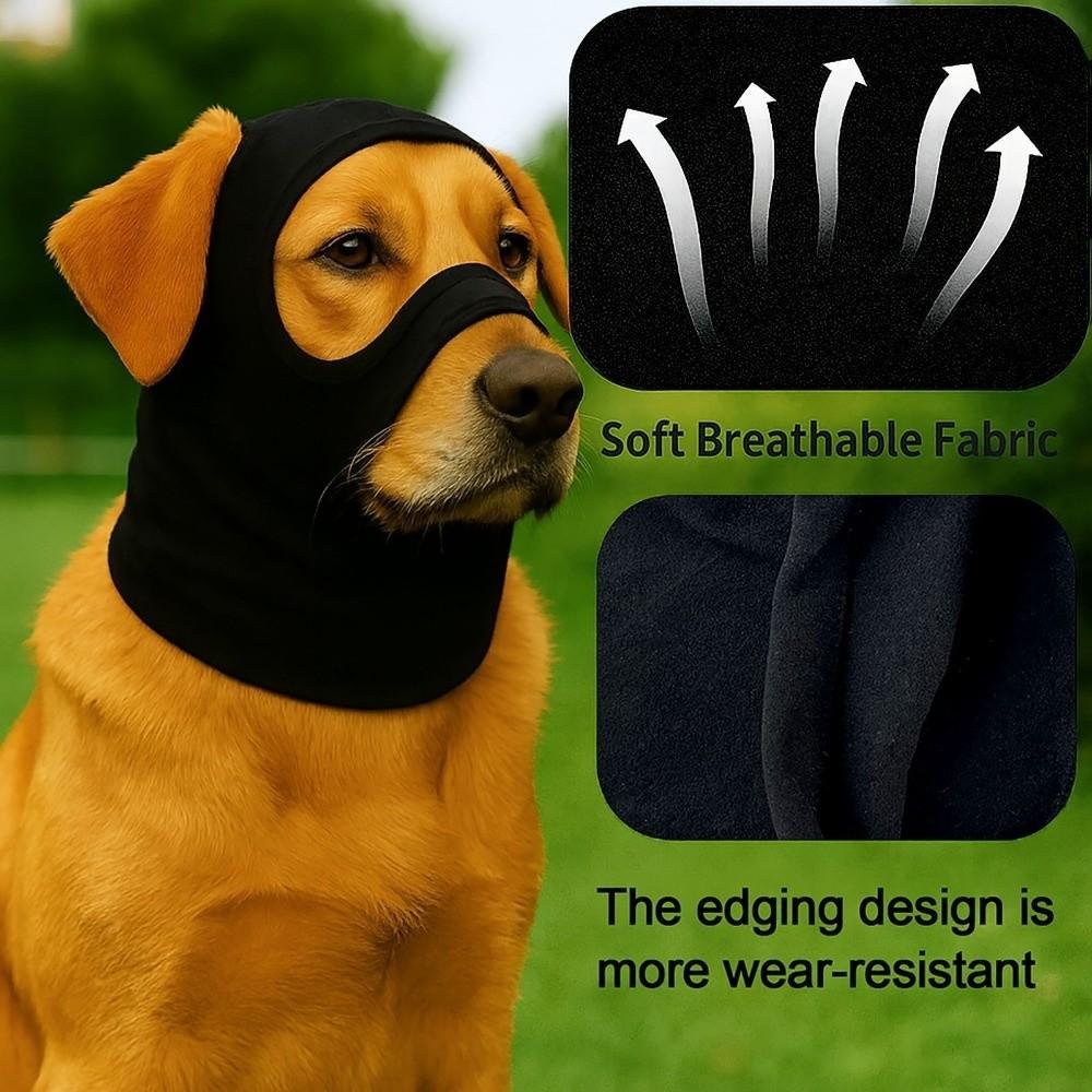 Мягкий Теплый Чехол на Голову для Питомца Эластичные Успокаивающие Наушники для Собаки Защитный Головной Убор для Восстановления Собаки Активность на Открытом Воздухе