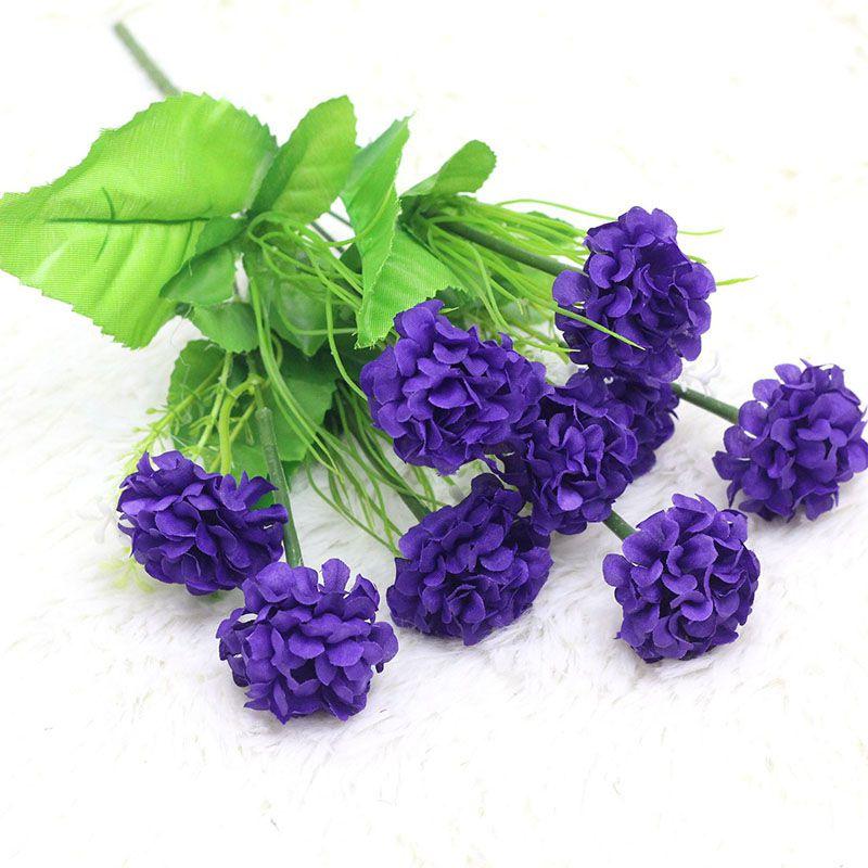 Элегантный букет из 9 искусственных шелковых гвоздик для украшения дома и свадьбы