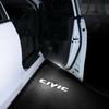 2PCS LED Car Door Welcome Lights Shadow Projector Courtesy Ghost Logo Lamp Emblem for Honda Civic Hybrid 2009-2011 Auto Styling SM5