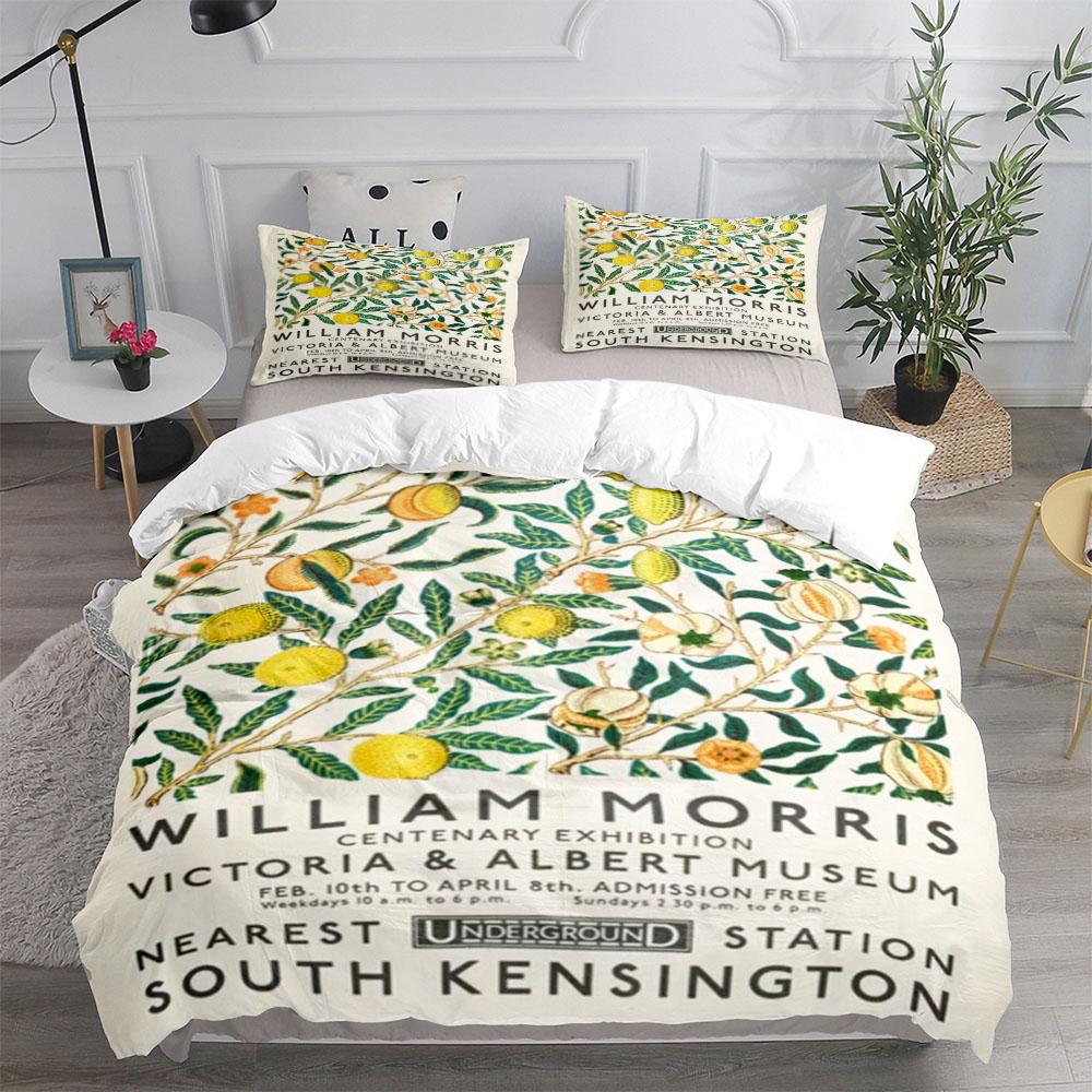 Комплект постельного белья Vintage Botanical Blossom Duvet Cover Set King Queen Double Full Twin Single Size