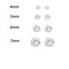 Magnetic Cubic Zirconia Ear Clips No Piercing Required 1/2Pcs Non-irritating Fake Earrings for Women Girls Gifts