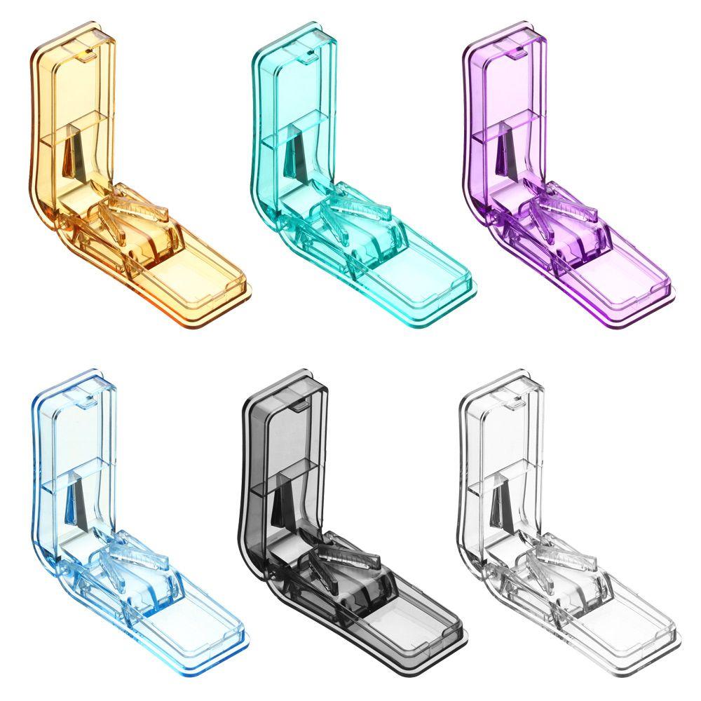 Slicer Pill Case Storage Tablet Divider Multiple Pill Cutter for Small or Large Mini Pill Splitter