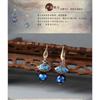 Retro Ethnic Earrings Cloisonne Earrings Chinese Ancient Style Earrings Temperament 2025 New Trendy Women's Accessories
