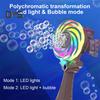 Перезаряжаемая мыльная машина со светодиодными лампами, большая емкость 600 мл, 10 отверстий, настенный автоматический аппарат для мыльных пузырей, игрушки для вечеринок на открытом воздухе, подарки для малышей
