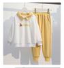 Girls' Korean-Style Autumn Sportswear: Trendy Sweater and Casual Pants Two-Piece Set