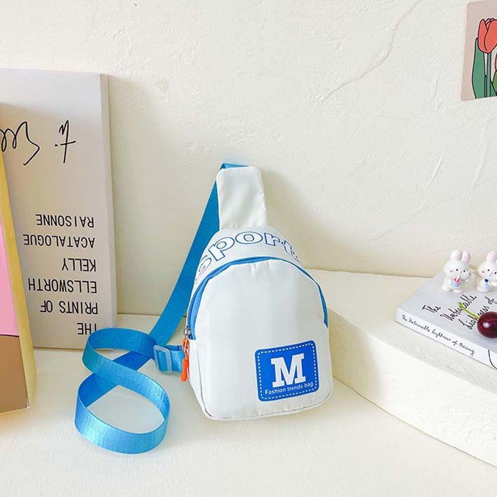 Нейлоновая детская нагрудная сумка в корейском стиле, уличная дорожная наплечная сумка, детская сумка через плечо, уличная