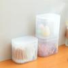 Cotton Swab Box 2 Compartments Cotton Pad Holder with Lid Plastic Dust Proof Multipurpose Organizer Container for