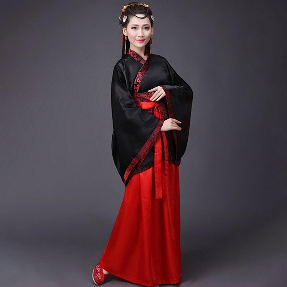 Лоскутное длинное платье ханьфу с длинными рукавами китайские традиционные костюмы китайский костюм Тан косплей