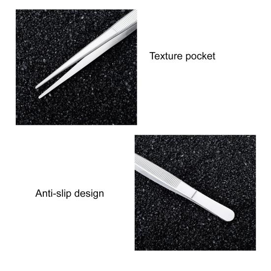 5 шт. Кухонные щипцы из нержавеющей стали для еды, профессиональный набор пинцетов для шеф-повара для точного захвата, для приготовления пищи, выпечки, сервировки, украшения тортов