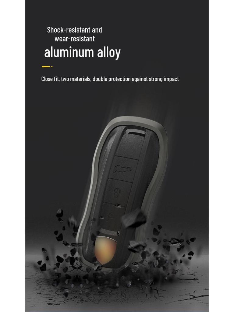 Porsche Key Case for Panamera, Macan, Cayenne, Taycan, 718, 911