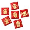 6pcs Traditional 2025 Snake Year Red Envelopes Chinese Style Money Packet Red Pocket  Kids Gift