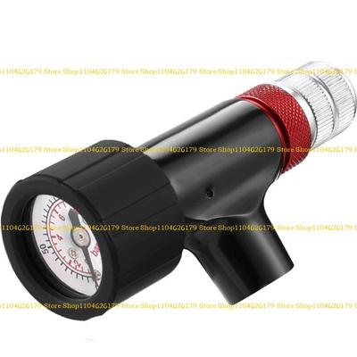 A1A2 Головка насоса CO2 для горного велосипеда с манометром Быстрая накачка Велосипеды