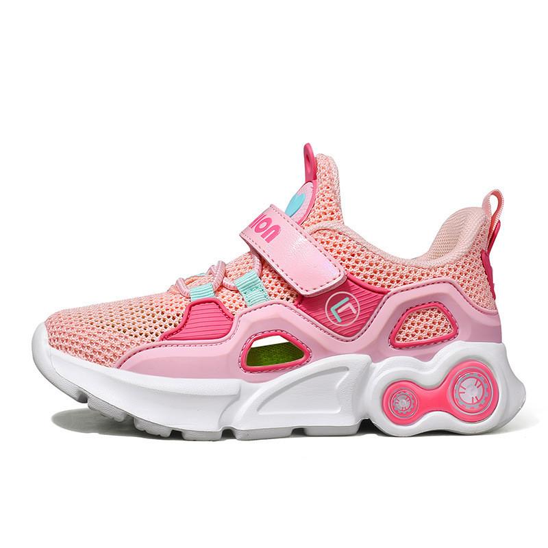 Girls Single Net Casual Shoes Hollow Sports Shoes Newestkid'S Lightweight Shoe Children'S Breathable Outdoor Running Shoes