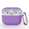 Solid color silicone one-piece earphone case for AirPods PRO1 Bluetooth earphone case with hook