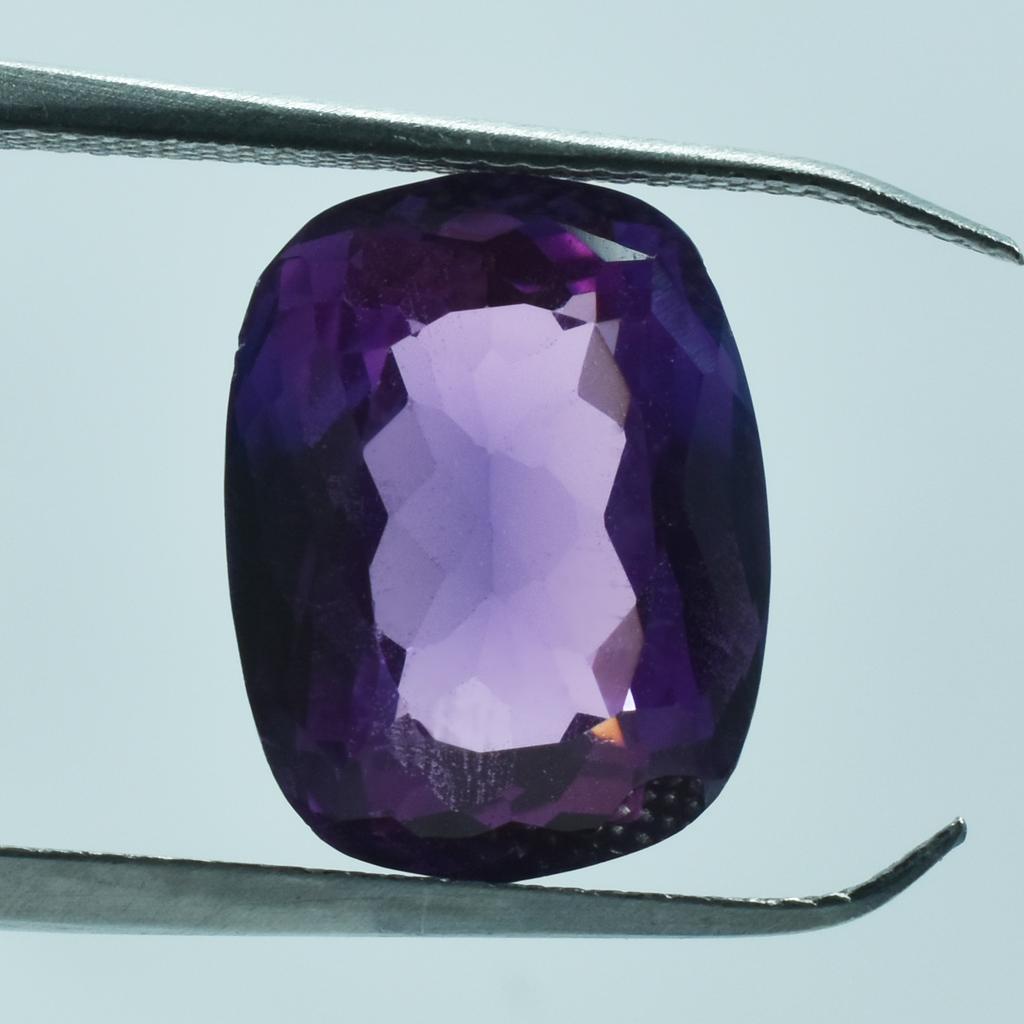 Natural Purple Tanzanite Loose Gemstone 7.40 ct Cushion Cut for Jewelry Making and Gem Collections