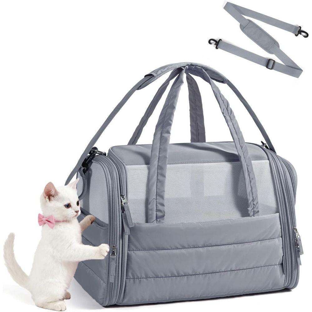 Quilted Cat Carrier Soft-Sided Dog Carrier New Pet Carrier for Small Medium Cats Dogs