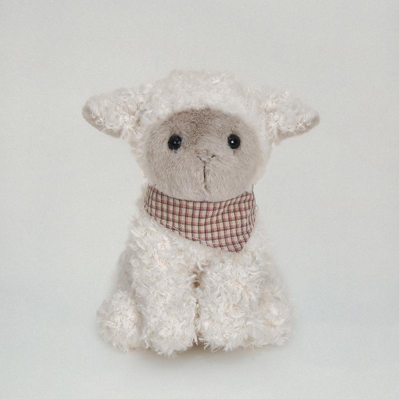 Farm small animal series doll doll cartoon sitting curly puppy kitten plush toy doll