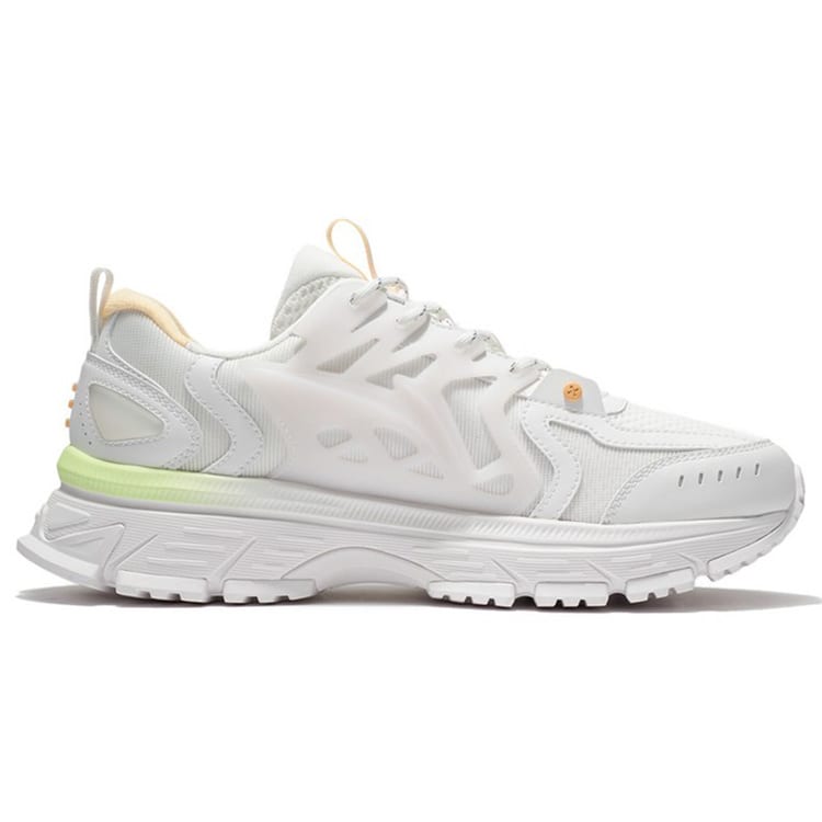 Li Ning Lingfeng Модные Амортизирующие Упругие Низкие Беговые Кроссовки Мужские Шампанское Белый ARLS001-1