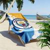 MCFC logo Print Beach Towel, Large Soft Quick Dry Towel for Beach Camping Swimming