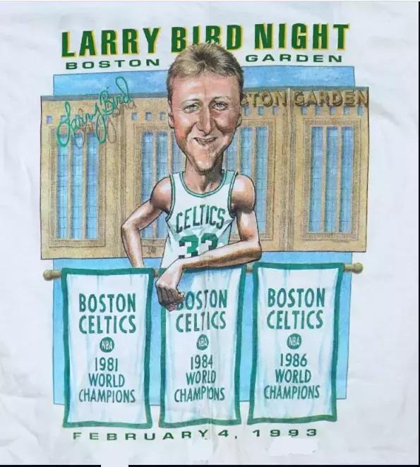 Новая винтажная футболка LARRY BIRD Boston White унисекс S-234XL.webp Унисекс футболка