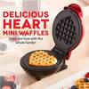Вафельница 1 шт. Love Breakfast Machine Heart Shape Donut Waffle Mini Home Bakery Machine Portable Kitchen Appliances