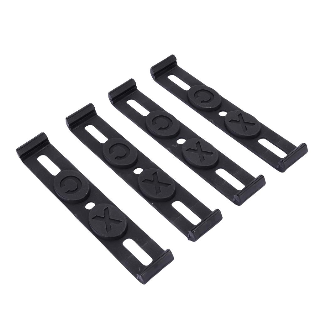 4PCS Frameless License Plate Holders Waterproofing Snap On License Plate Bracket for European Country License Plates